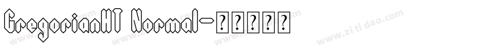 GregorianHT Normal字体转换